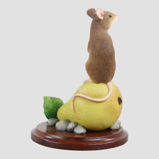 Mouse On A Pear Border Fine Arts