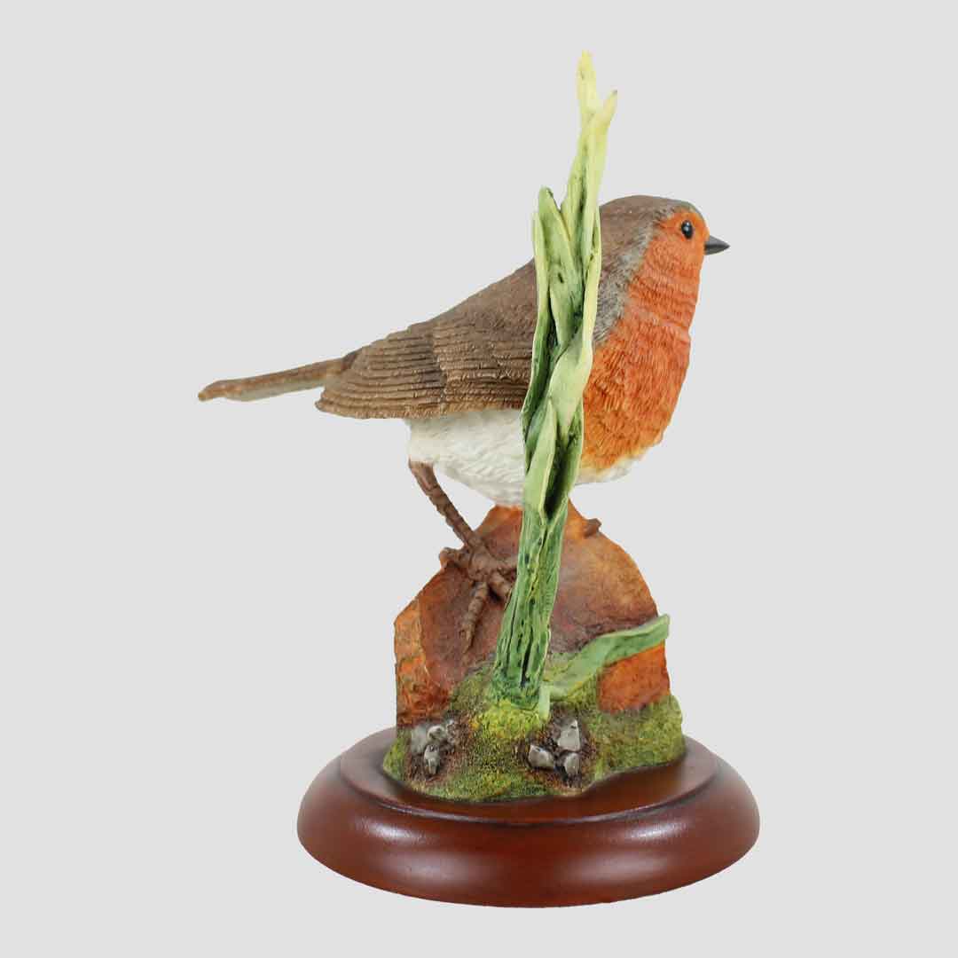 Robin On Claypot Border Fine Arts Bird