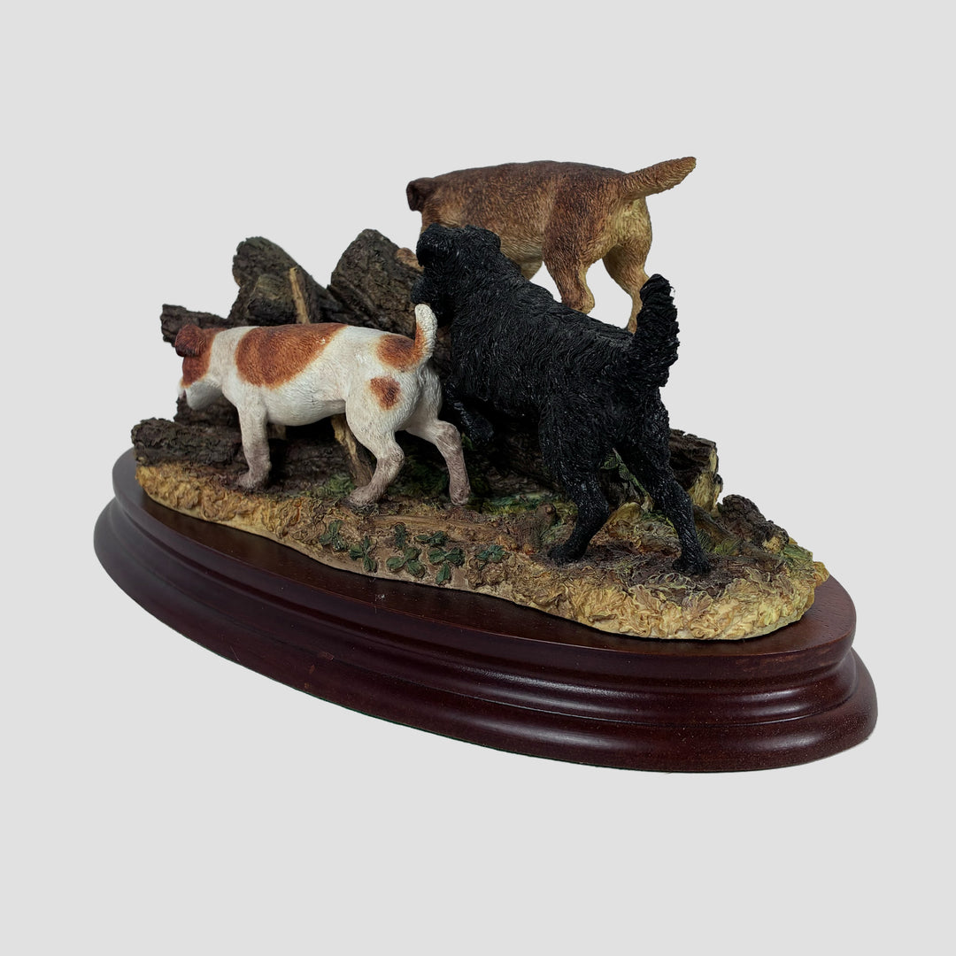 A Merry Chase Border Fine Arts Border Terrier Dog Model