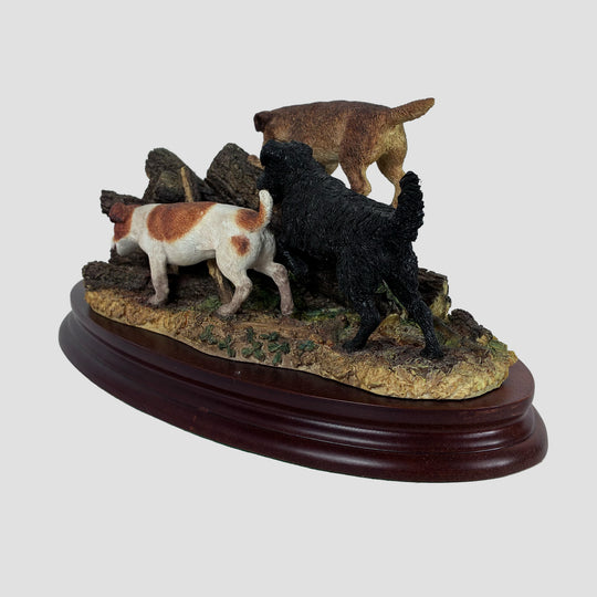A Merry Chase Border Fine Arts Border Terrier Dog Model