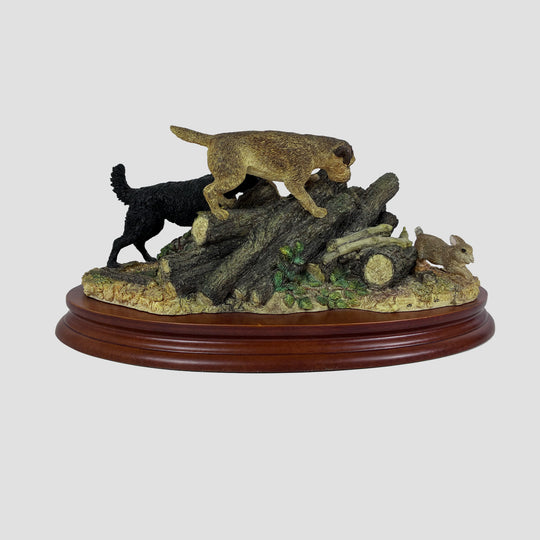 A Merry Chase Border Fine Arts Border Terrier Dog Model