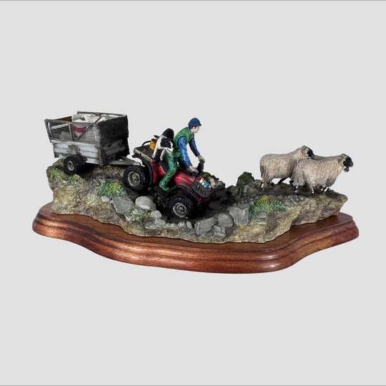All in a Days Work Quad Bike Model by Border Fine Arts