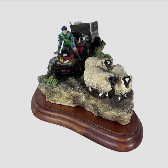All in a Days Work Quad Bike Model by Border Fine Arts