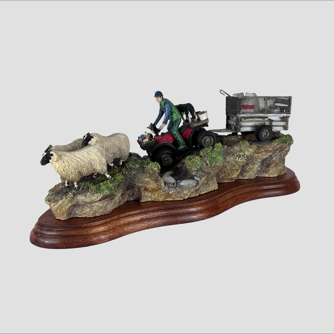 All in a Days Work Quad Bike Model by Border Fine Arts