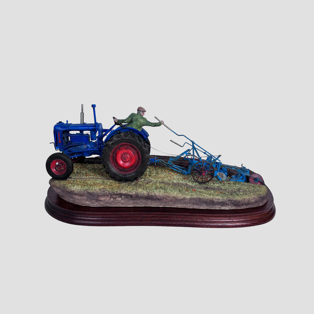 At The Vintage Fordson E27N Tractor Model Border Fine Arts Original Box and Certificate