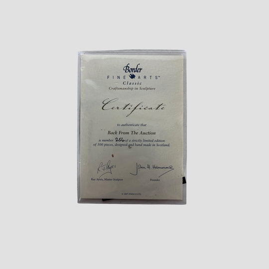 Back From The Auction Border Fine Arts Landrover Model Original Box and Certificate