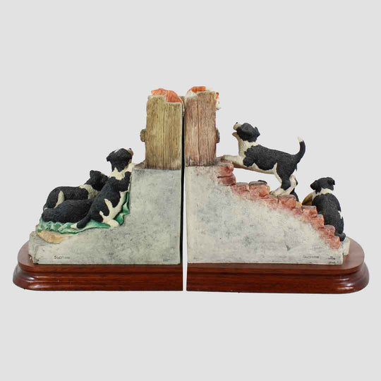 Not A Moments Peace - Ginger Cats (Bookends) Border Fine Arts