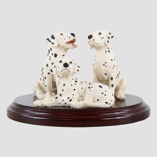 Three Dalmatians Border Fine Arts