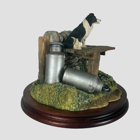 In from the shade Border Collie Model by Border Fine Arts