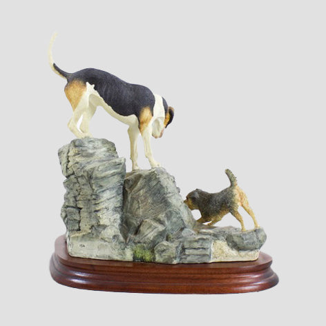 Fellhound and Terriers Border Fine Arts Dog Model by Anne Wall