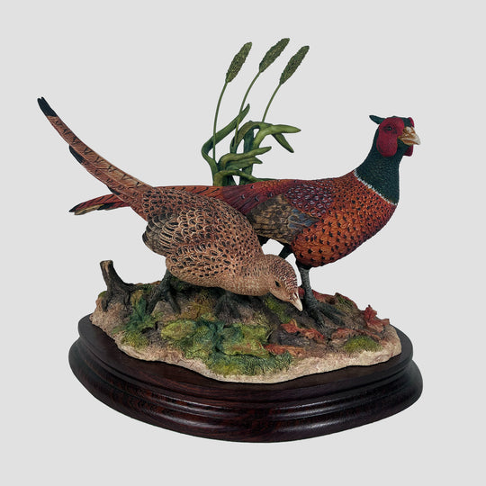Stepping Out Border Fine Arts Pheasant Model Original Box and Certificate