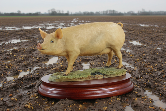 Sow Standing Border Fine Arts Pig