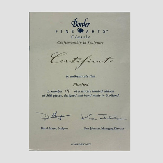 Flushed Border Fine Arts Spaniel Dog Border Fine Arts Gundog Model