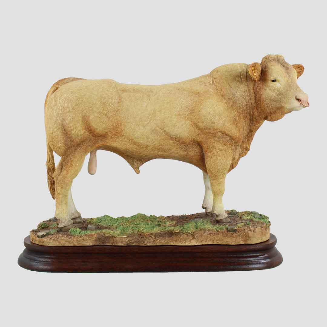 Blonde D'aquitaine Bull Border Fine Arts Model