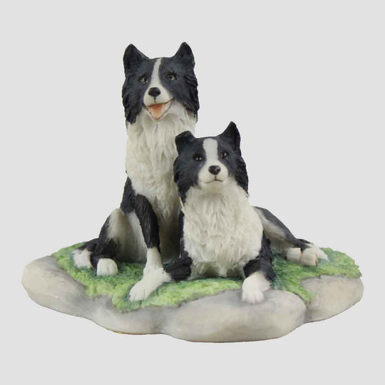 Border Collie Pair Border Fine Arts