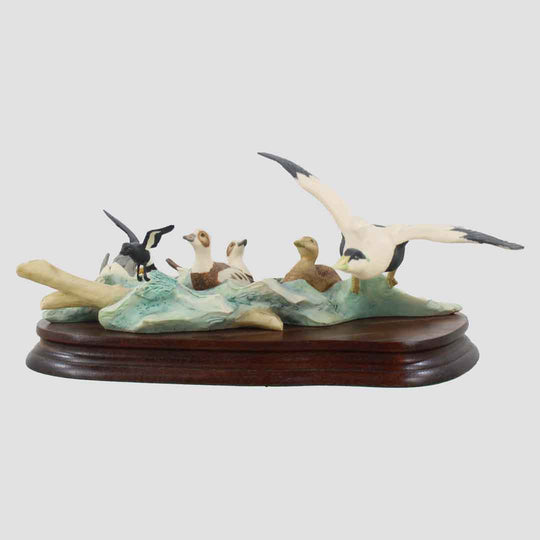 Winter At Sea Border Fine Arts Birds