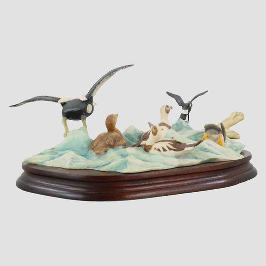 Winter At Sea Border Fine Arts Birds