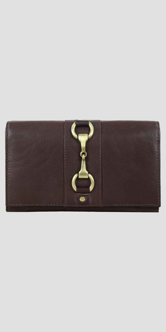 Isla Purse with Snaffle in Brown Leather