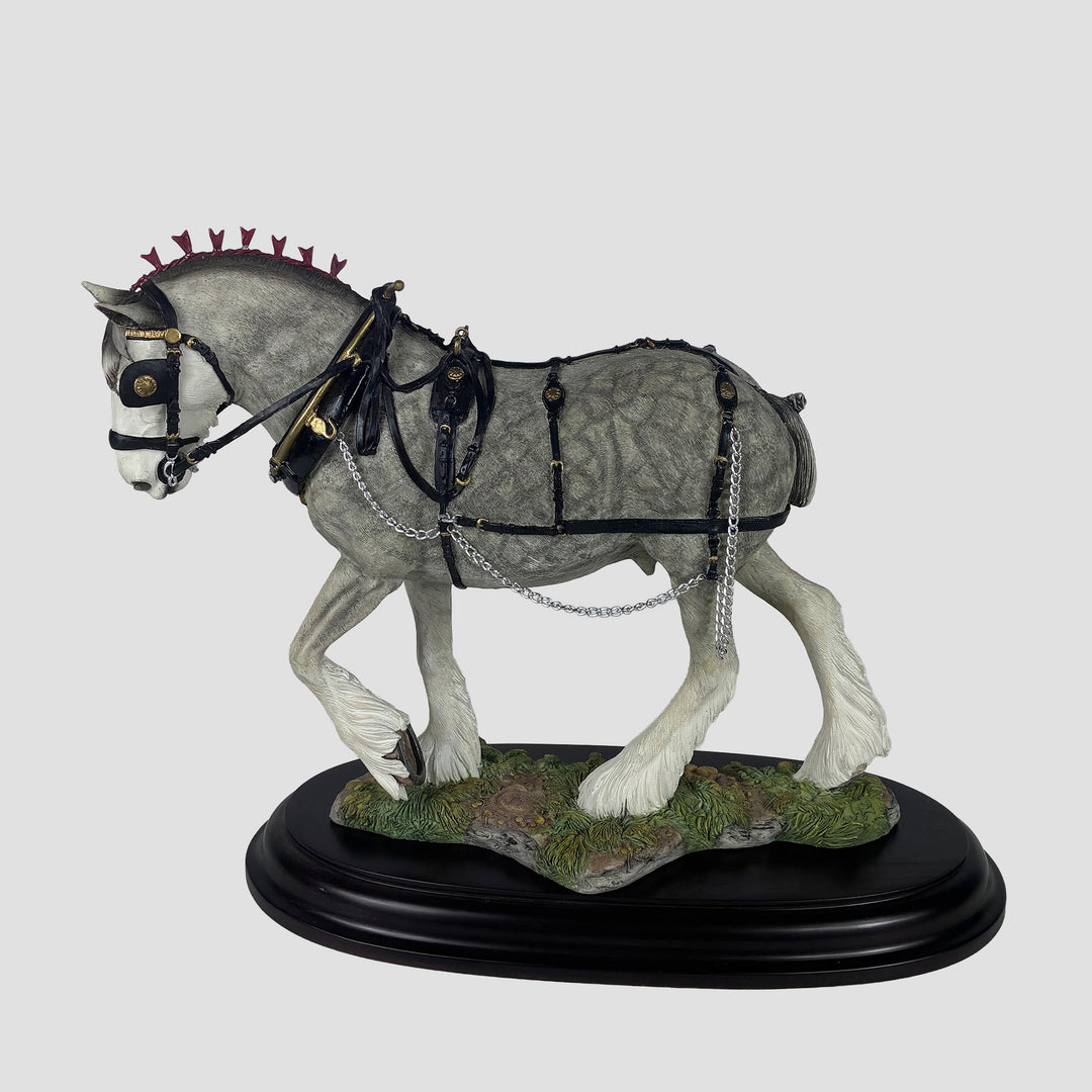Shire Gelding in Pairs Harness Country Artists Heavy Horse Model