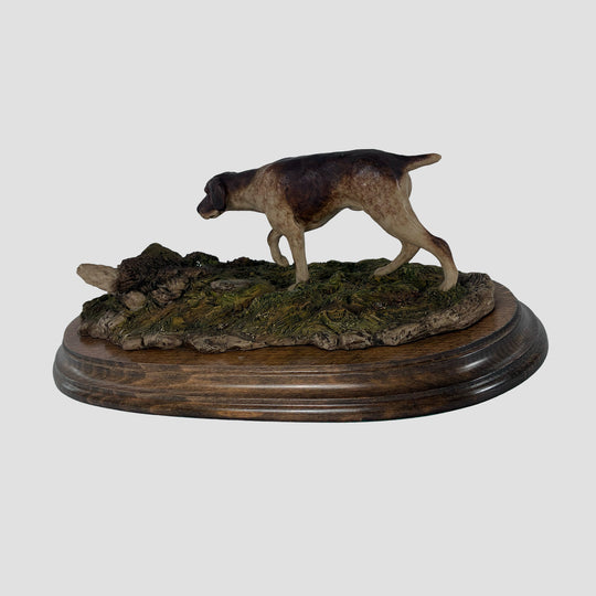 Pointer Hunting Pheasant Model by Country Artist