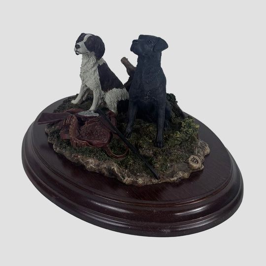 Springer and Labrador Country Artists Gun Dog Model