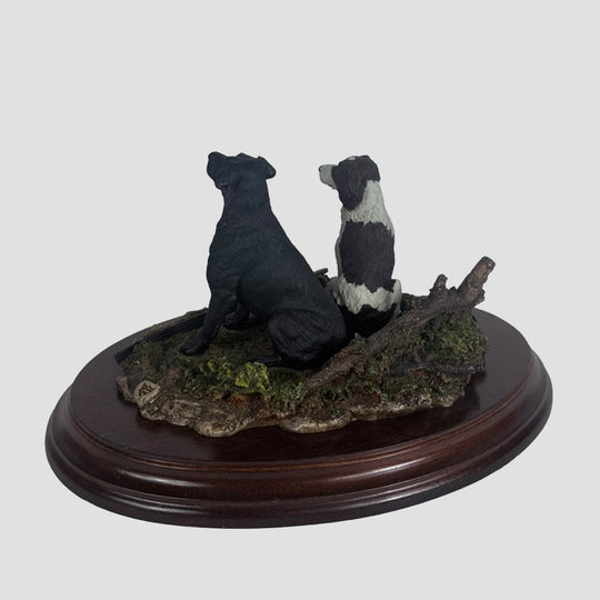 Springer and Labrador Country Artists Gun Dog Model