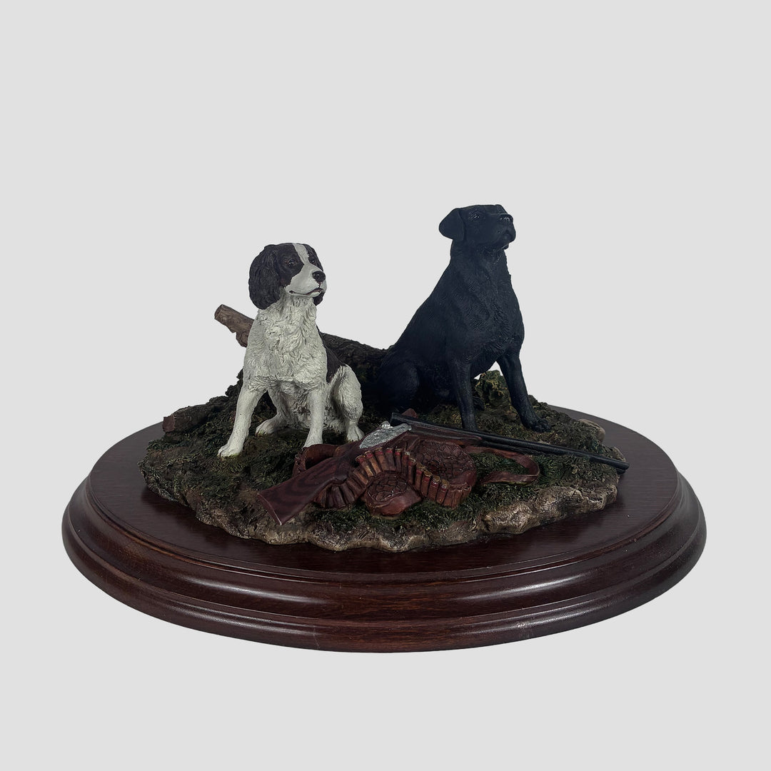Springer and Labrador Country Artists Gun Dog Model