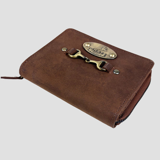 Charlotte Purse in Hunter Leather with Snaffle Bit