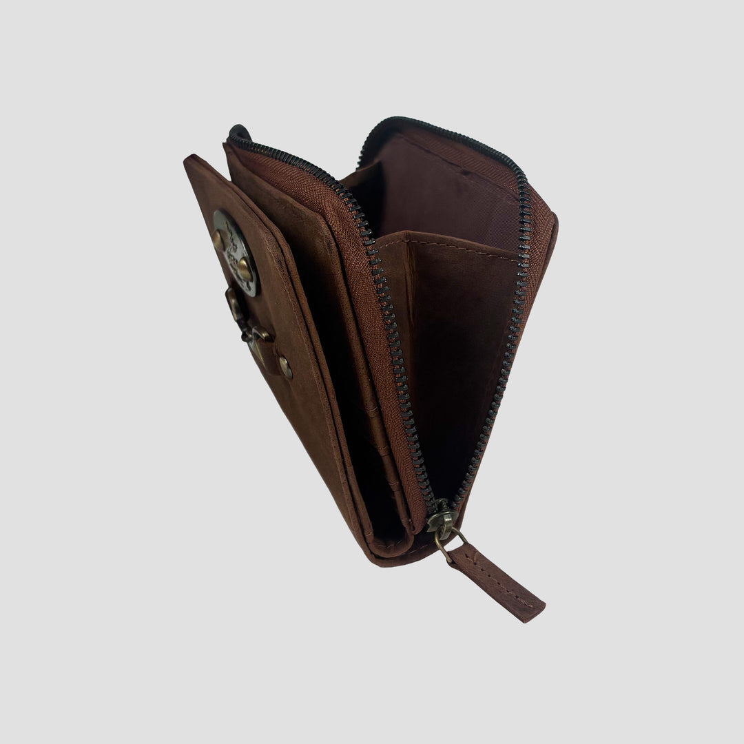 Charlotte Purse in Hunter Leather with Snaffle Bit