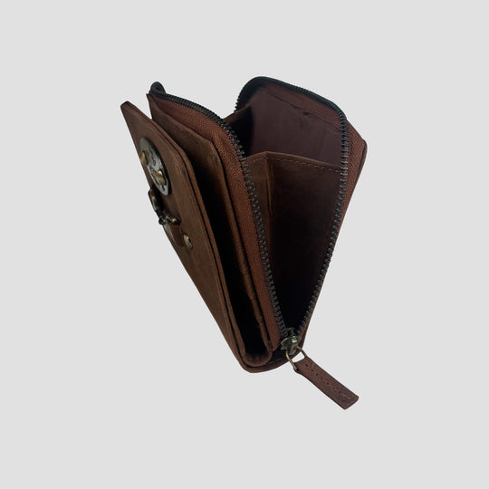 Charlotte Purse in Hunter Leather with Snaffle Bit
