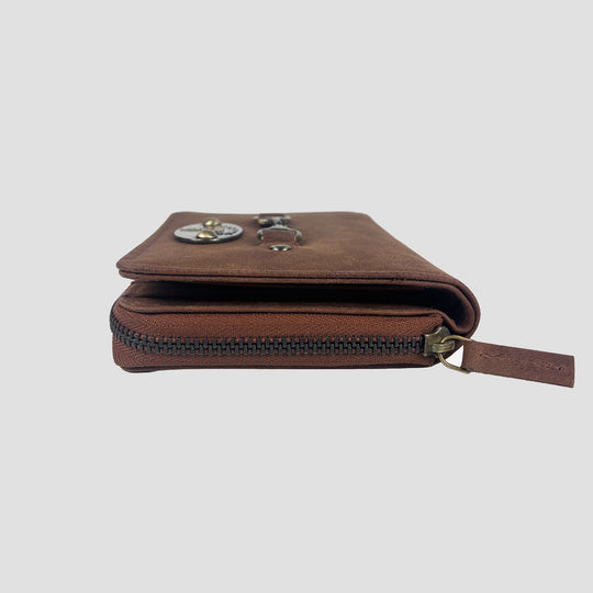 Charlotte Purse in Hunter Leather with Snaffle Bit