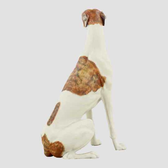 Greyhound (Brindle And White) Border Fine Arts