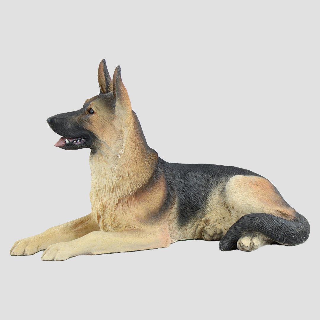 German Shepherd Lying Border Fine Arts