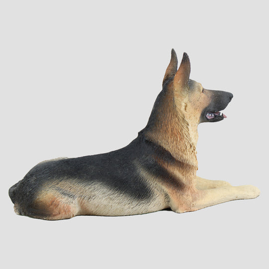 German Shepherd Lying Border Fine Arts