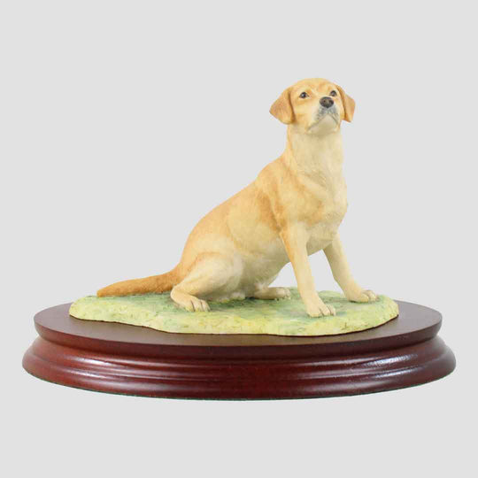 Labrador (Yellow) Seated Border Fine Arts Dogs