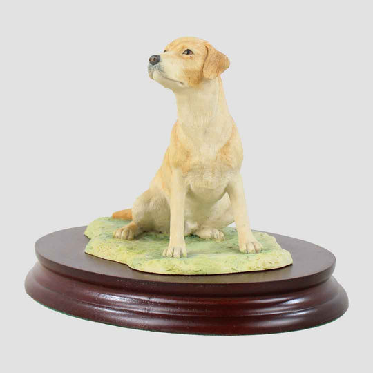 Labrador (Yellow) Seated Border Fine Arts Dogs