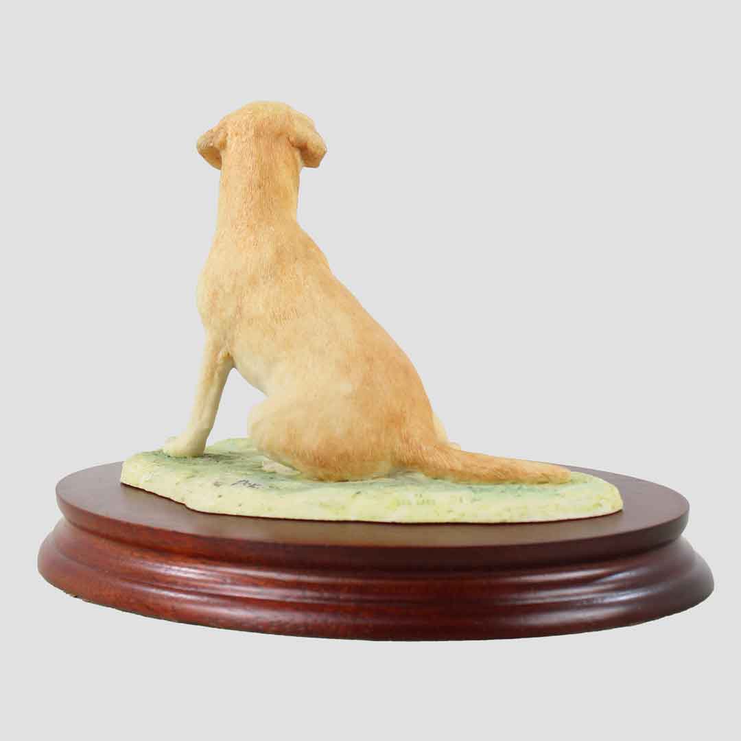 Labrador (Yellow) Seated Border Fine Arts Dogs