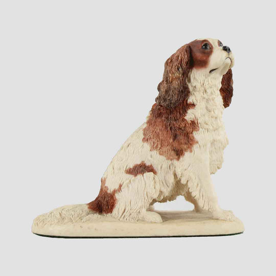 Cavalier King Charles Spaniel Seated Border Fine Arts Dog