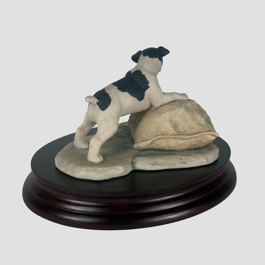 Terrier Pup and Mouse Border Fine Arts Model