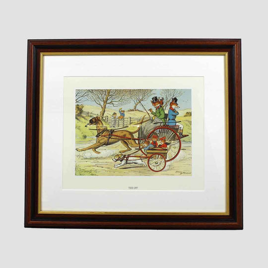 The Off Foxes Framed Print