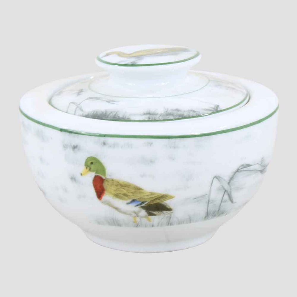 Sugar Pot With Lid - Mallard Design