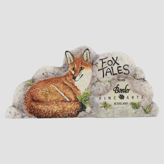 Fox Tales Border Fine Arts Counter Plaque