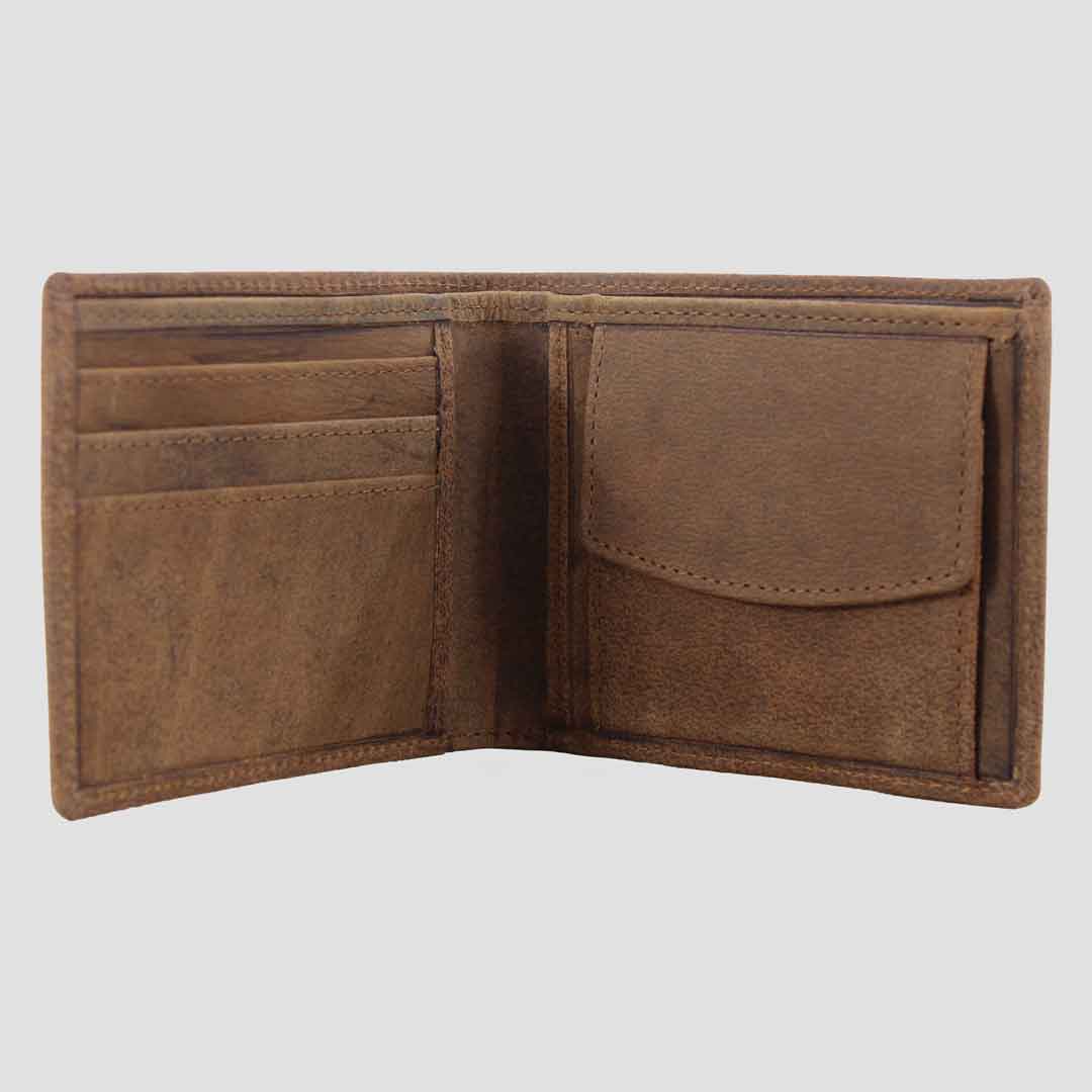 Sunny Leather Wallet With Coin Pocket Hunter Tan