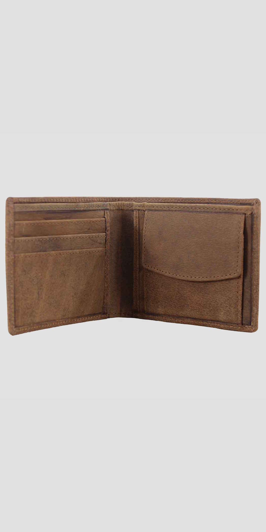Sunny Leather Wallet With Coin Pocket Hunter Tan