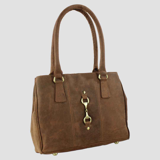 Sadie Handbag with Snaffle in Hunter