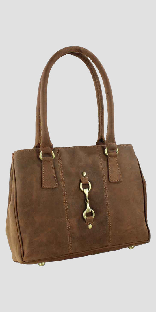 Sadie Handbag with Snaffle in Hunter