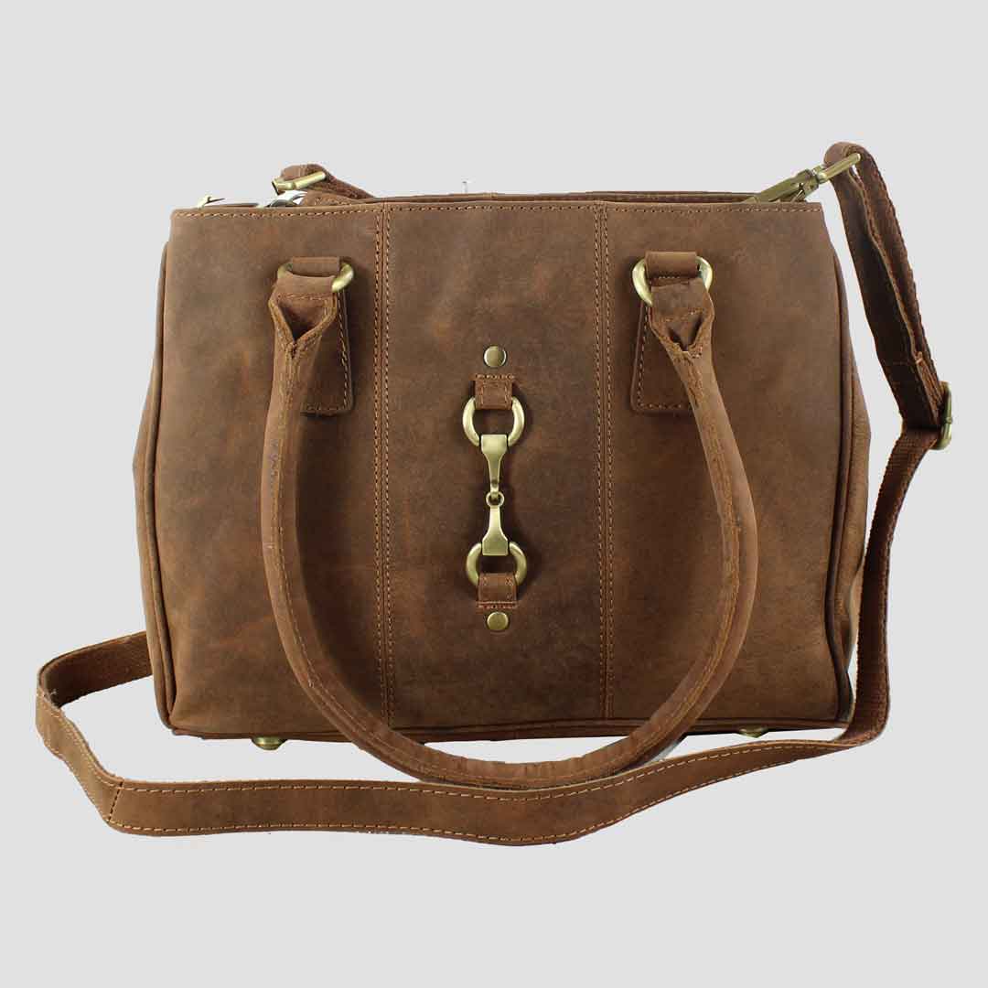Sadie Handbag with Snaffle in Hunter