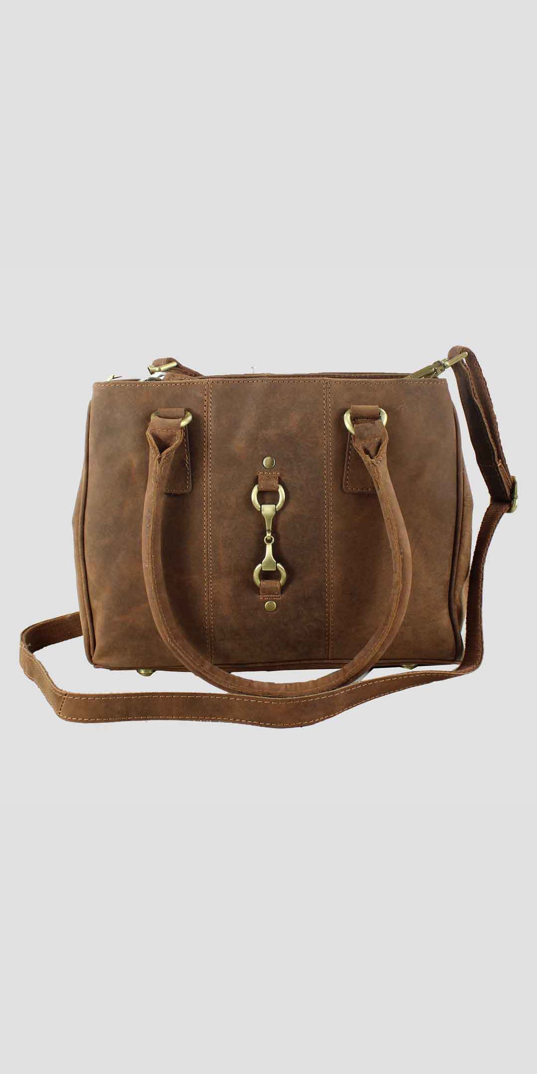 Sadie Handbag with Snaffle in Hunter