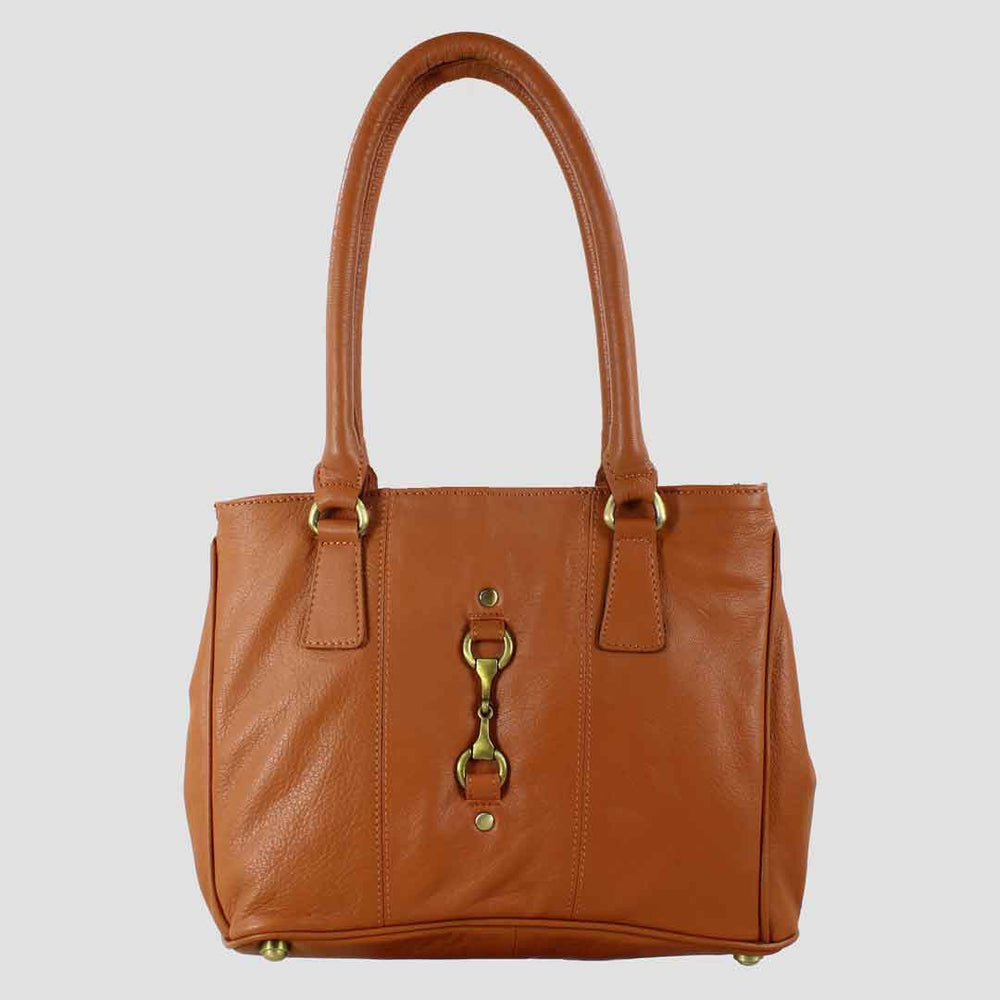 Sadie Handbag with Snaffle in Tan