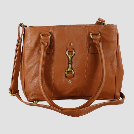 Sadie Handbag with Snaffle in Tan